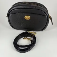 COACH コーチ　ショルダーバッグ　カメラバッグ C5809 レザー ブラック