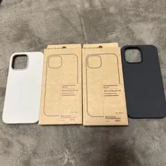 iPhone 14Pro MAX用 TPUケース ダークグレー・ホワイトグレー