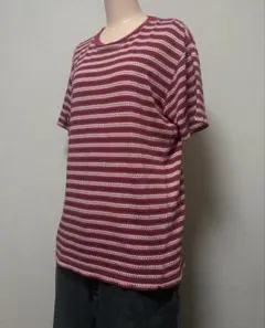 GAIJIN MADE 好配色ボーダー Tシャツ レッド Mのサムネイル