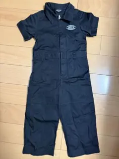 COMME CA ISM ブラックオーバーオール 90