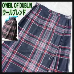 人気O'Neill オニールオブダブリンチェックキルトスカートラップレザーベルト