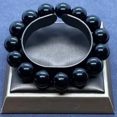 ⬛︎ モリオン ブレスレット 約14㎜ 天然石 【お守り　邪気払い】