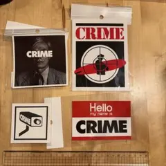 CRIME ステッカー 4枚セット サーフボードアクセサリーのサムネイル