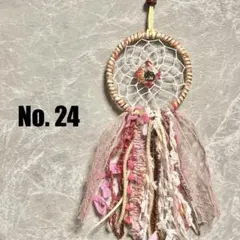 【New‼️】No.24 ハロウィン×オリジナルドリームキャッチャー ピンク　桃色