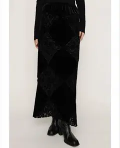 SLY / スライ　VELOUR ロングスカート