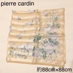 pierre cardan ピエールカルダン 花柄 スカーフ シルク100% 絹