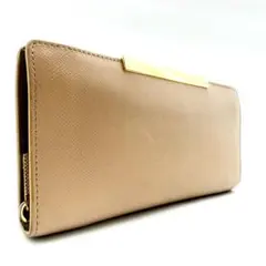 TED BAKER　長財布　ゴールド金具　ロゴ刻印　レザー　ピンクベージュのサムネイル