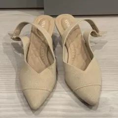 VIVAIA ポインテッドトゥ スリングバック サンダル