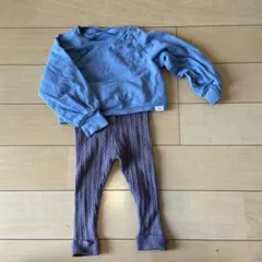 ZARAニットパンツBaby Gap くすみブルートップス12-18ヶ月 セット