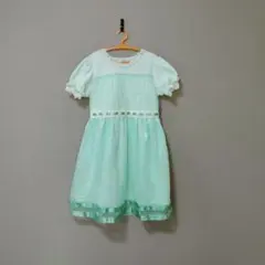 axes femme kidsのミントグリーンのワンピース.のサムネイル