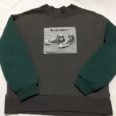 CONVERSE スニーカー プリント トレーナー　裏起毛　130