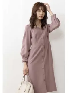 プロポーションボディドレッシング　タイトワンピース　モカピンク