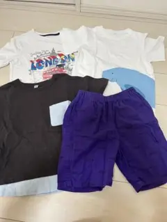 【即発送】男の子120cm Tシャツ3枚とズボン1枚の4点セット　まとめ売り