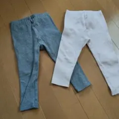 レギンス2点セットと赤パンツ