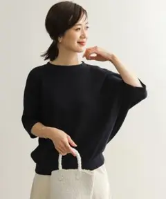 【新品未使用】アーバンリサーチDOORS　タックフライスワイドＴシャツ　ネイビー