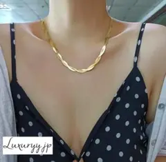 サージカルステンレス 編み込みチェーン 激かわ 人気 ネックレス 3mmスネーク