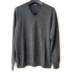 UNIQLO ユニクロ　カシミヤ100％　Vネックセーター　サイズXL