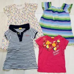 90 ワンピース Tシャツ 4枚セット ムージョンジョン GAP ユニクロ