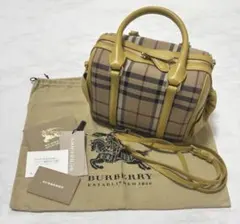 値下げ　【希少】 BURBERRY バーバリー ノバチェック ハンドバッグ