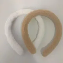 カチューシャ　ヘアバンド　 2個セット　ファー　クリスマス