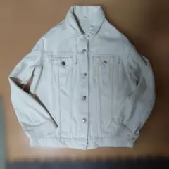 無印良品 ホワイト デニムジャケット サイズM