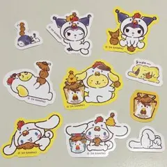 からあげクン×サンリオキャラクターズ当りくじ ステッカーセット 10枚