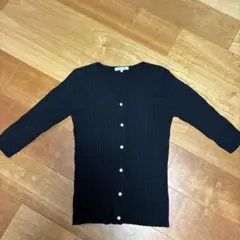 AMERICAN HOLIC リブカーディガン ブラック F