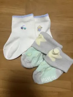 ファミリア、BRANSHES ベビー靴下 2足セット