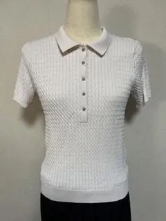 ZARA キラキラボタン　サマーニット　M