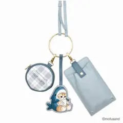 SALE!!新品【mofusandモフサンド/さめにゃん】３連ショルダーポーチ