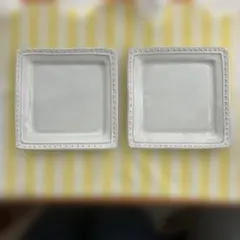 ラ・レーヌ maisonblanheホワイト スクエアプレート ボウル食器セット