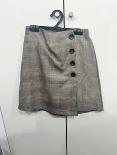 チェック柄台形ミニスカート Mサイズ
