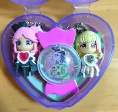 キミプリ未使用 キュアズキューン＆キッスマスコット＆ハート型ケース等4点セット