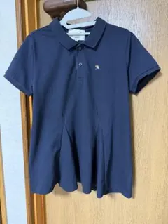 【アーノルドパーマー 】ネイビー 半袖 ポロシャツ フレアデザイン