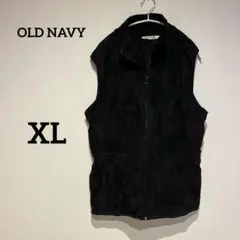 OLD NAVY【XL】ブラック ベスト カジュアル シンプル レア 希少✨️