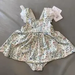 mamaraku 花柄ワンピース水着110