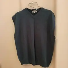 【新品未使用】UNITEDARROWS ダークグレー Vネック ベスト L