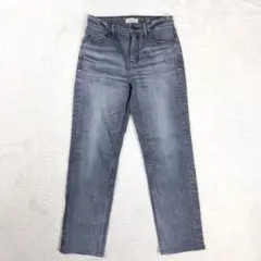 YANUK ヤヌーク 24 SGY デニムパンツ グレー ストレート 日本製