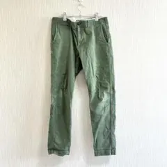 グローバルワーク　メンズ　パンツ　ストレート　カジュアル　大きめ