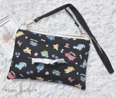 ティッシュサコッシュ　保育　お散歩バッグ　ティッシュケース