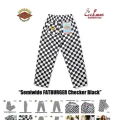 新品 Cookman セミワイドシェフパンツ FATBURGER M