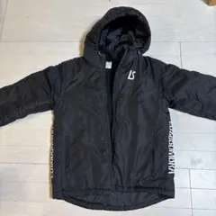 Luz e Sombra フード付きダウンコート 黒