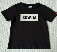 【EDWIN】120 半袖Tシャツ　黒Tシャツ