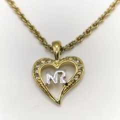 Nina Ricci ニナリッチ ゴールドカラー ハートモチーフ ネックレス