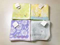 【新品】LAULAASHLEYタオルハンカチ４枚セットのサムネイル