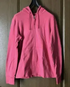 ユニクロ ピンク フルジップパーカー L