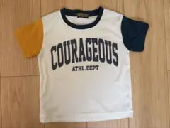 キッズ 半袖Tシャツ 110cm アシンメトリーカラー