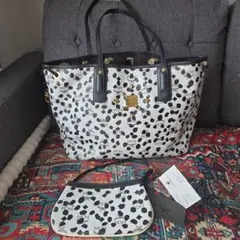 MCM リバーシブル トートバッグ ポーチ付き