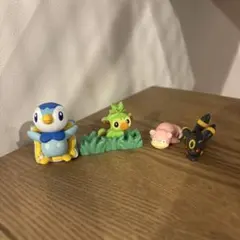 ポケモン フィギュア 4体セット ポッチャマ サルノリ ヤドン ブラッキー
