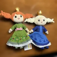 アナ雪　ぬいぐるみセット　　ショップ袋2枚